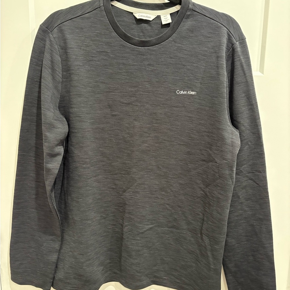 Calvin Klein Gray Athletic Long Sleeve Tee